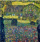 Gustav Klimt Country House on Attersee Lake, Upper Austria painting
